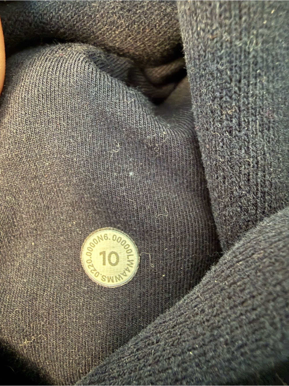 Lululemon Scuba Hoodie *Light Cotton Fleece - True Navy - Size 10 - Picture 11 of 13